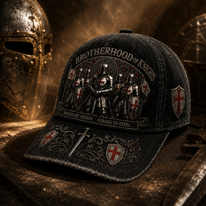 Wahre Werte Sterben Nie! ⚔️ Brotherhood of Knights Vintage Cap – Ein Symbol für Ehre, Mut & Unbrechbare Treue 🛡️🔥