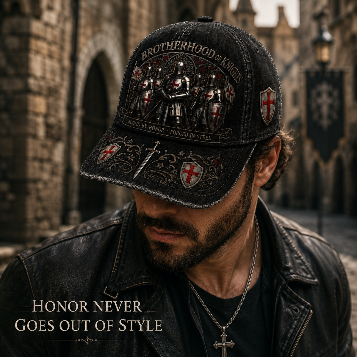 Wahre Werte Sterben Nie! ⚔️ Brotherhood of Knights Vintage Cap – Ein Symbol für Ehre, Mut & Unbrechbare Treue 🛡️🔥