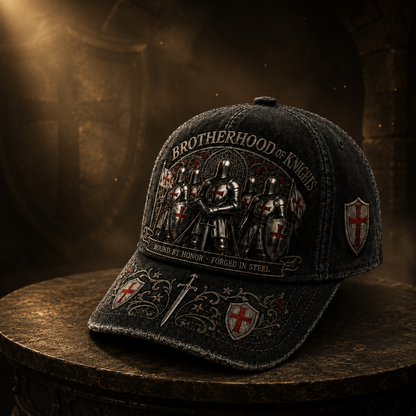 Wahre Werte Sterben Nie! ⚔️ Brotherhood of Knights Vintage Cap – Ein Symbol für Ehre, Mut & Unbrechbare Treue 🛡️🔥