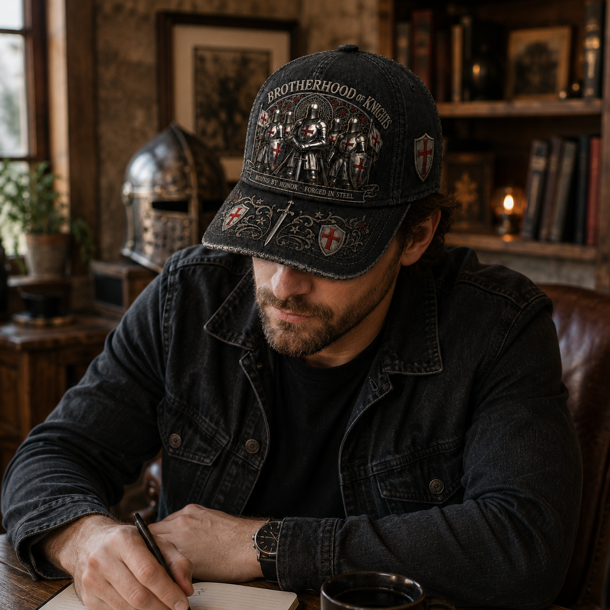 Wahre Werte Sterben Nie! ⚔️ Brotherhood of Knights Vintage Cap – Ein Symbol für Ehre, Mut & Unbrechbare Treue 🛡️🔥