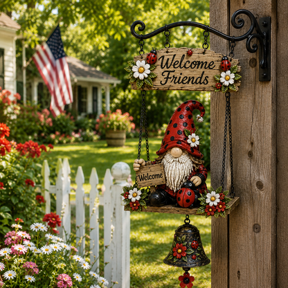 🔔 Rustikale Wanddekoration mit Vintage-Glocke — Ein echter Blickfang für Haus & Garten! 🌼