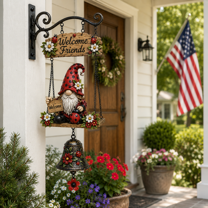 🔔 Rustikale Wanddekoration mit Vintage-Glocke — Ein echter Blickfang für Haus & Garten! 🌼