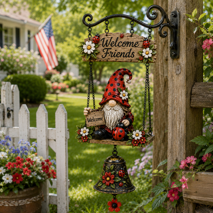 🔔 Rustikale Wanddekoration mit Vintage-Glocke — Ein echter Blickfang für Haus & Garten! 🌼