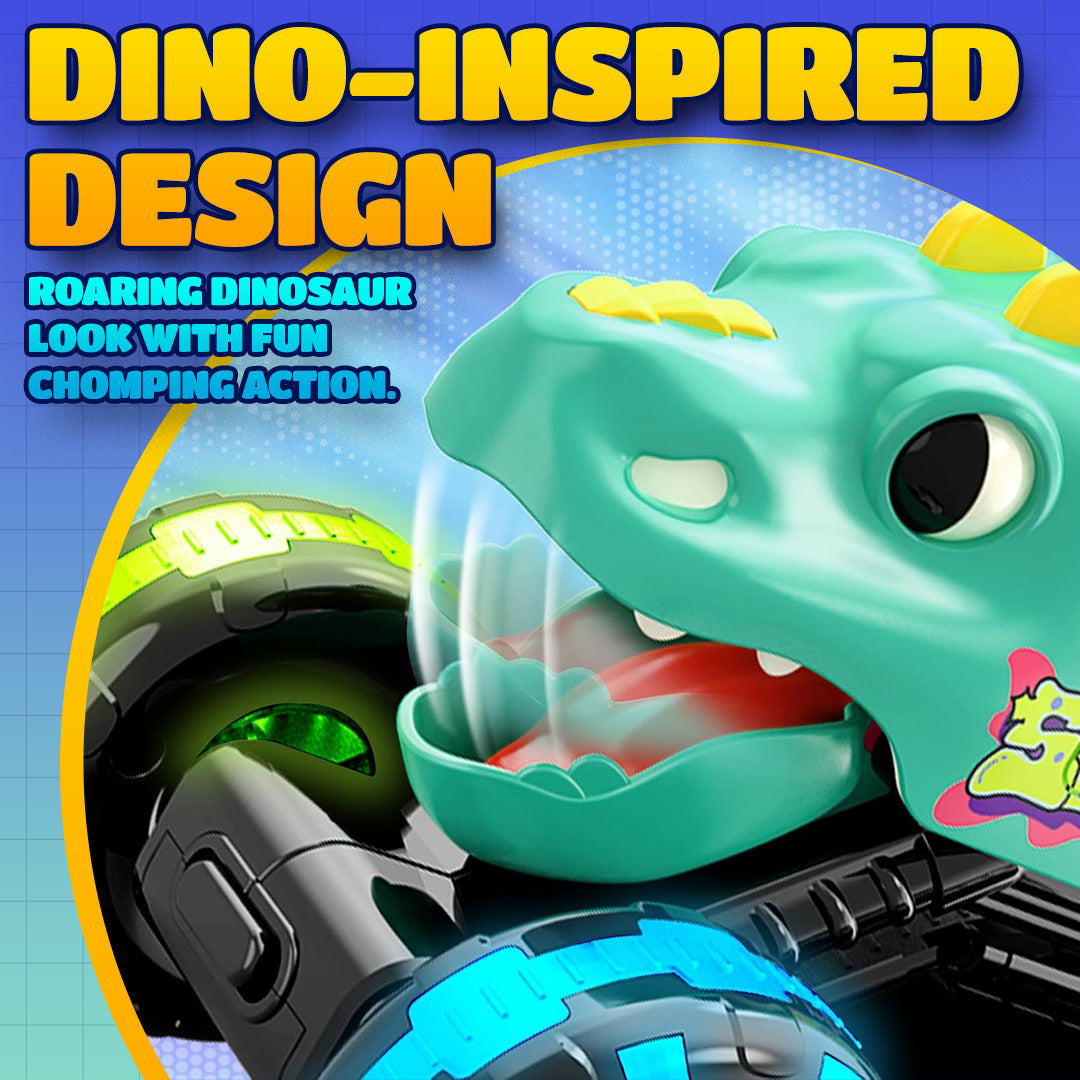 🔥 40% RABATT im Winter-SALE! 🚗 Press & Go Dino Truck für Kleinkinder | Mit bewegungsaktiviertem LED-Licht ✨