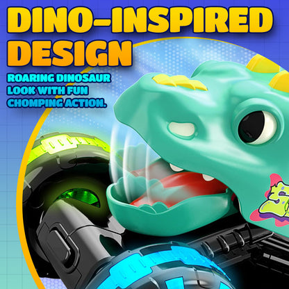 🔥 40% RABATT im Winter-SALE! 🚗 Press & Go Dino Truck für Kleinkinder | Mit bewegungsaktiviertem LED-Licht ✨