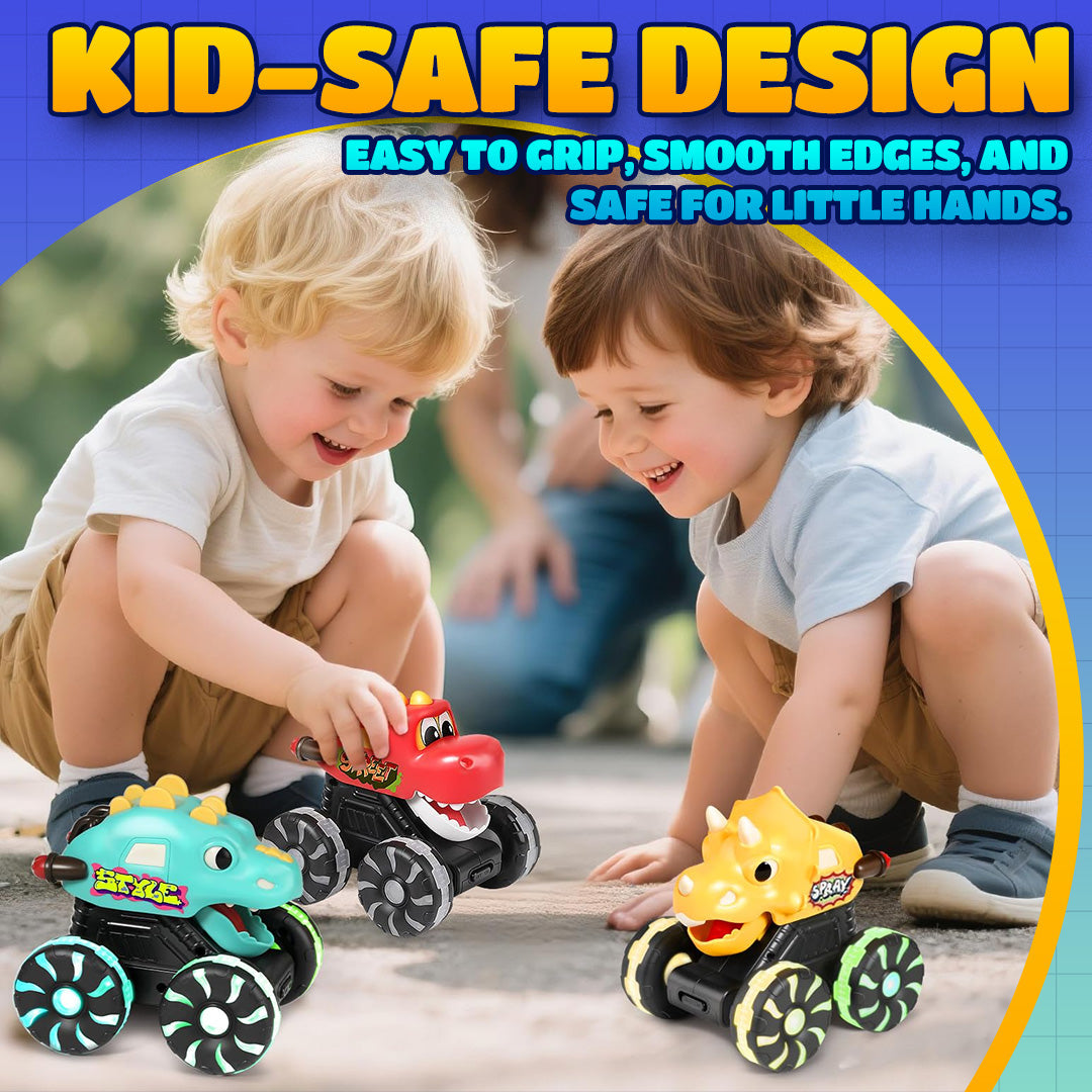 🔥 40% RABATT im Winter-SALE! 🚗 Press & Go Dino Truck für Kleinkinder | Mit bewegungsaktiviertem LED-Licht ✨