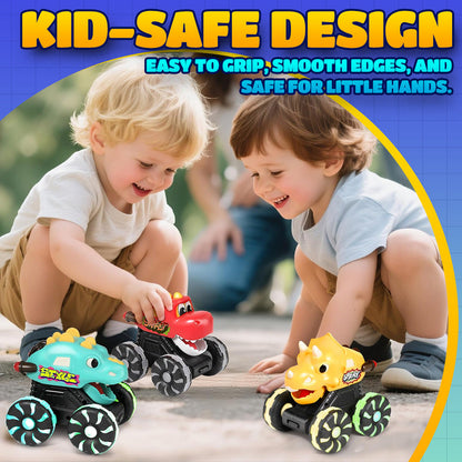 🔥 40% RABATT im Winter-SALE! 🚗 Press & Go Dino Truck für Kleinkinder | Mit bewegungsaktiviertem LED-Licht ✨