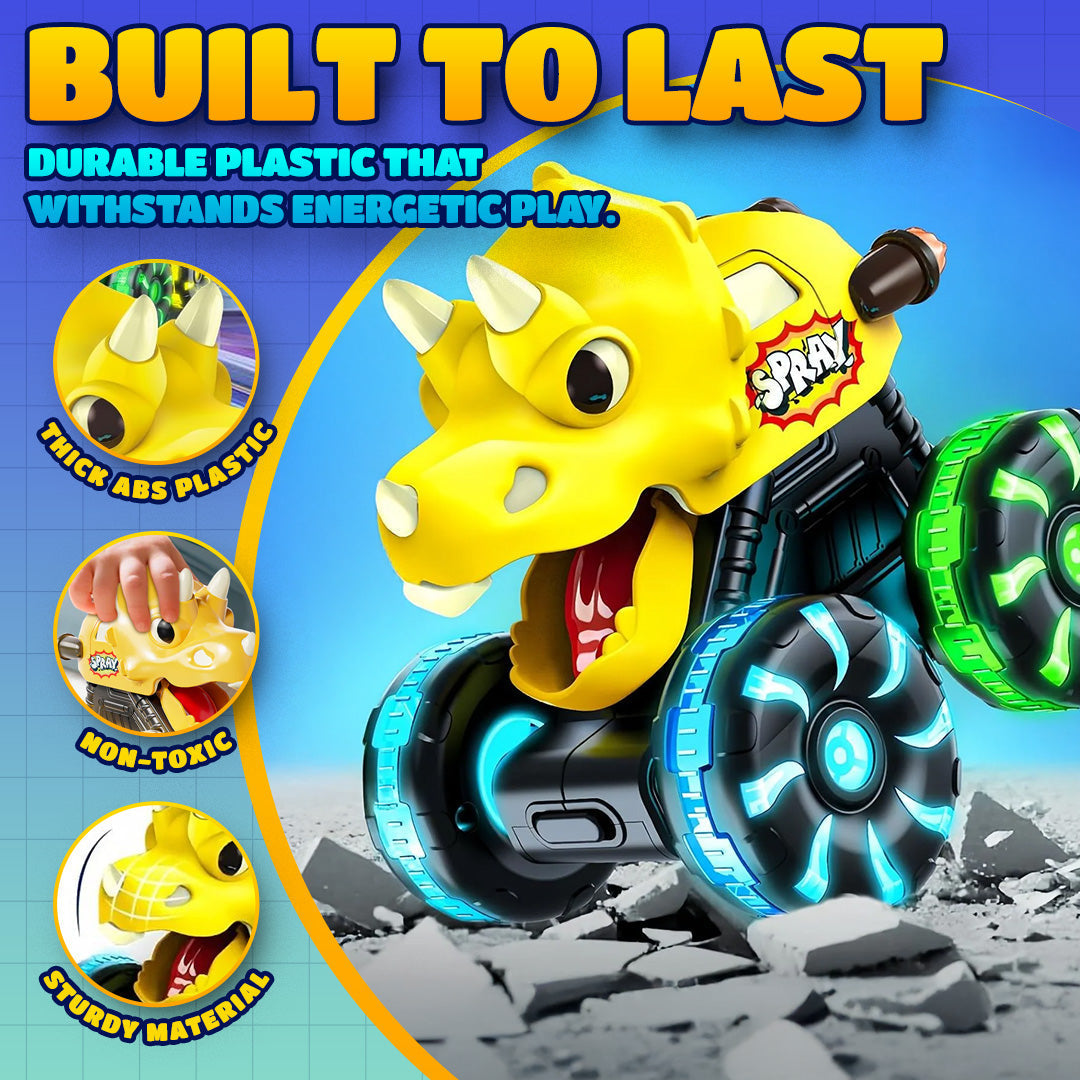 🔥 40% RABATT im Winter-SALE! 🚗 Press & Go Dino Truck für Kleinkinder | Mit bewegungsaktiviertem LED-Licht ✨