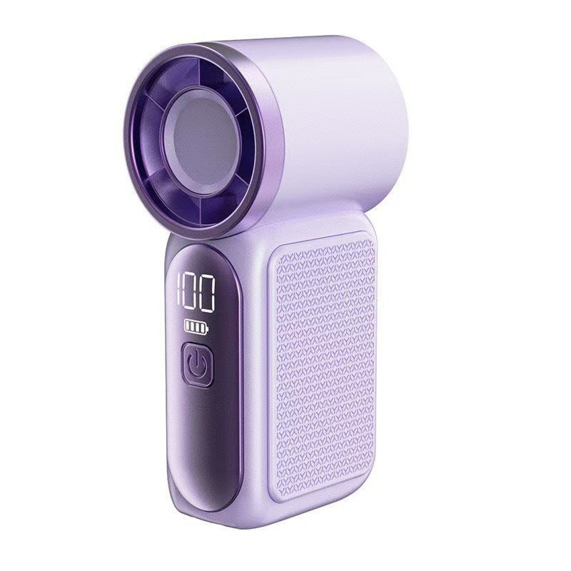 💨 Mini-Handventilator mit LED-Display | 6 Stufen, 10,7 Std. Frische | Federleicht & überall einsatzbereit