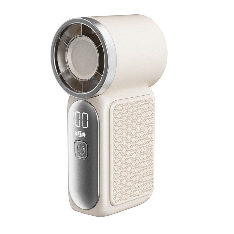 💨 Mini-Handventilator mit LED-Display | 6 Stufen, 10,7 Std. Frische | Federleicht & überall einsatzbereit