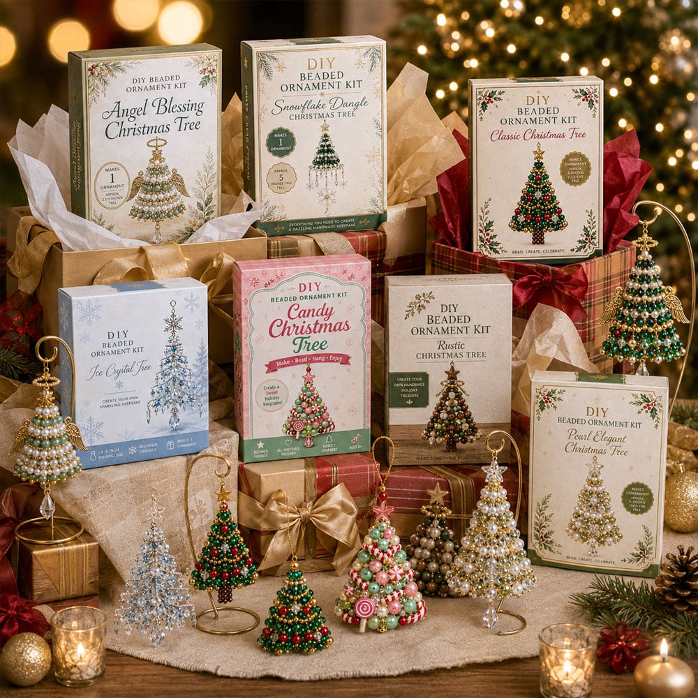 🎄 Dieses Jahr mal anders: Gestalte Deinen Christbaumschmuck selbst & erlebe magische Adventsmomente (DIY-Perlenset)
