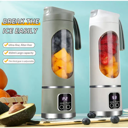 🚀 USB Standmixer To Go 🥤 | Digitales LED-Display | Auslaufsicherer Kompakt-Blender für Smoothie & Shake 🔒