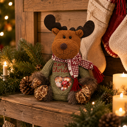 🎅 Süßer Weihnachts-Geschenkbeutel mit 3D-Figur – Das herzerwärmende Highlight, das Kinderaugen zum Leuchten bringt!