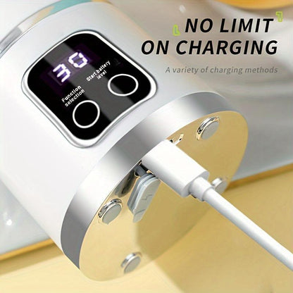 🚀 USB Standmixer To Go 🥤 | Digitales LED-Display | Auslaufsicherer Kompakt-Blender für Smoothie & Shake 🔒