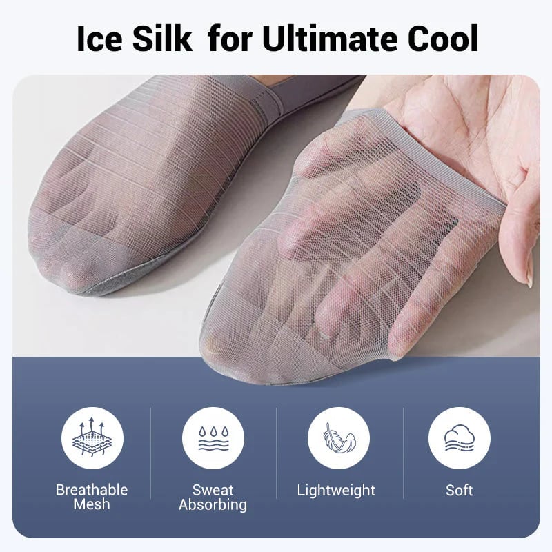 🔥5 Paar Ice Silk No-Show Socken Set