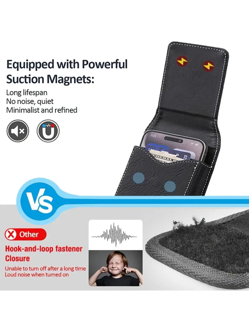 🔥 Schluss mit vollen Hosentaschen! Die robuste Gürteltasche mit lautlosem Magnetverschluss 📲🛠️