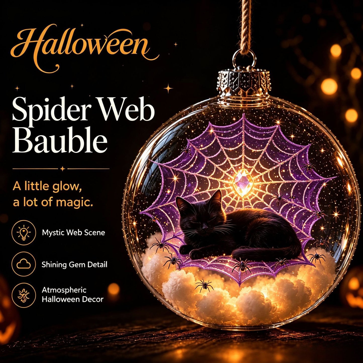 Magisches Halloween-Leuchten: Premium Miniatur-Deko-Set
