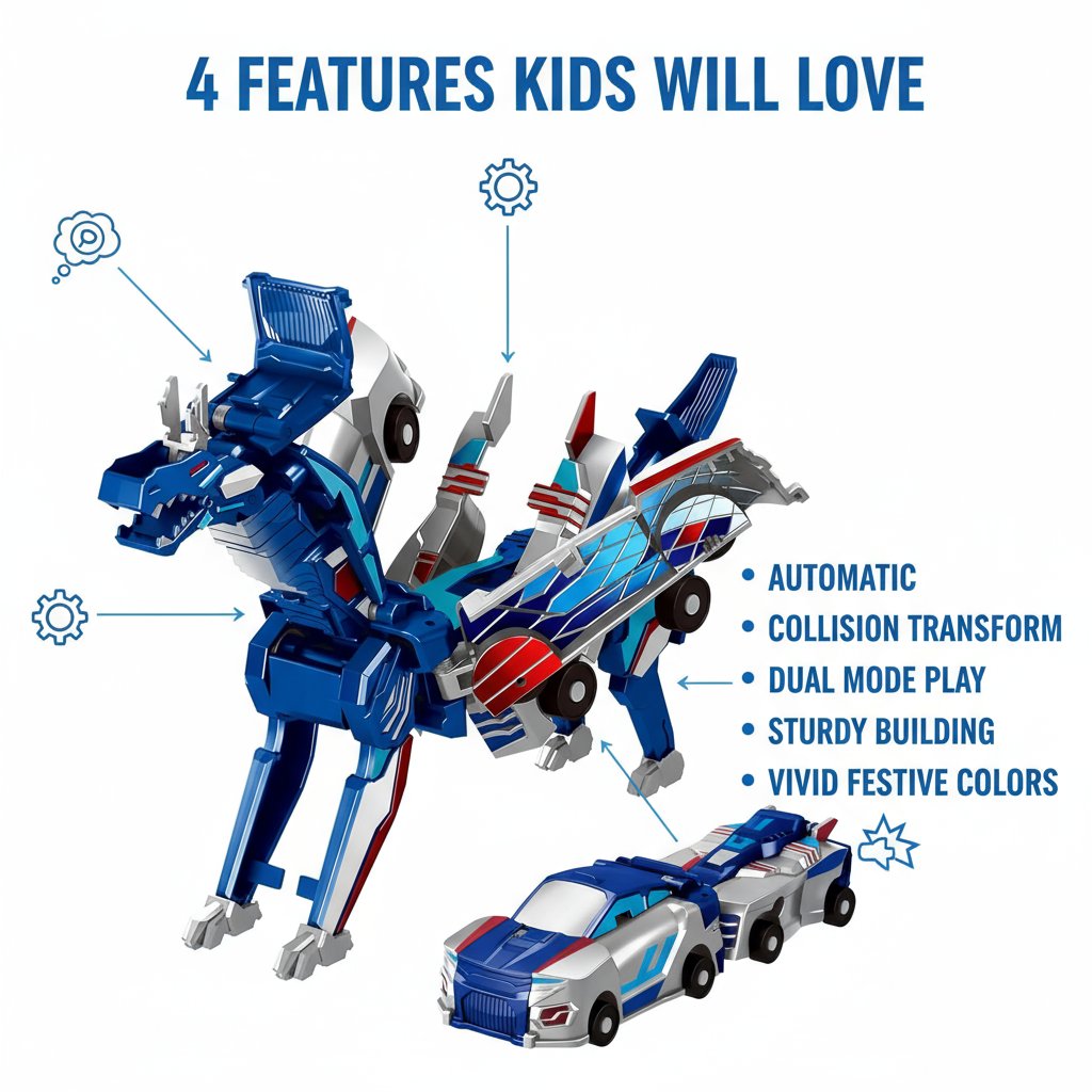 🔥 40% RABATT im Winter-SALE! 🎅 Bestes Weihnachtsgeschenk: Verformbares Dino-Kollisionsauto 🦖