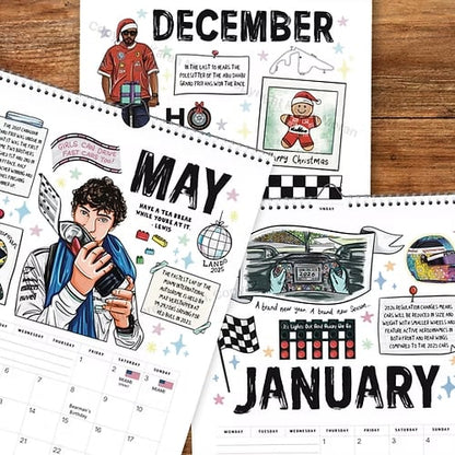 🏎️📅 F1 Scrapbook Race Kalender 2026 – Der ultimative Wandkalender für Racing-Fans