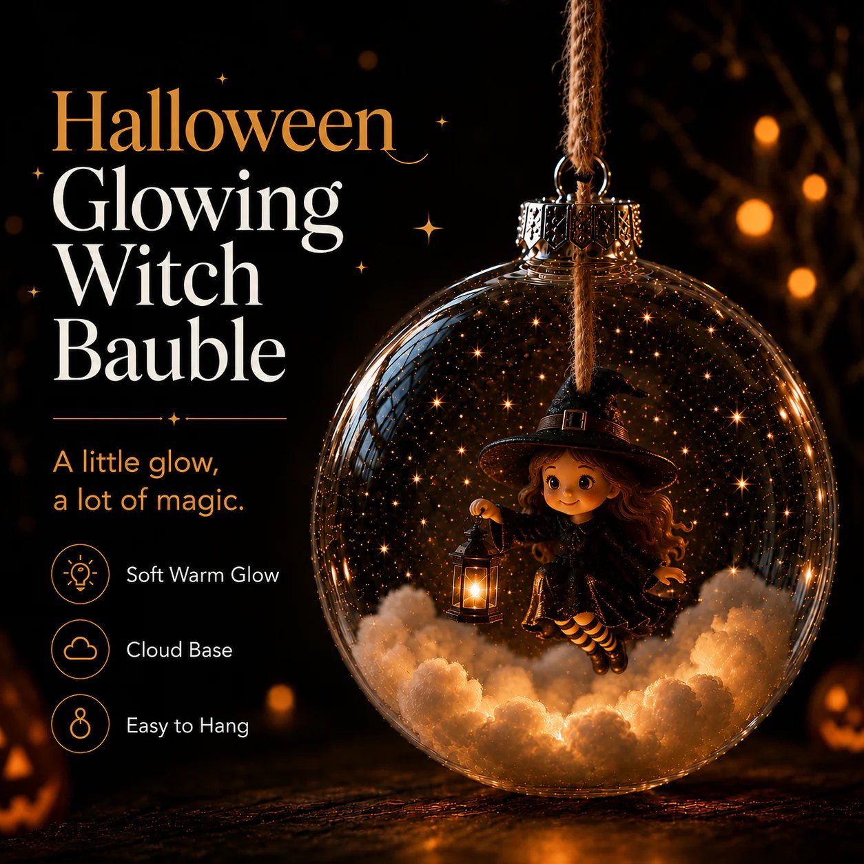 Magisches Halloween-Leuchten: Premium Miniatur-Deko-Set