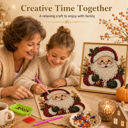 🎁 Das herzerwärmendste Geschenk: Weihnachts 3D Perlenkunst Komplettset