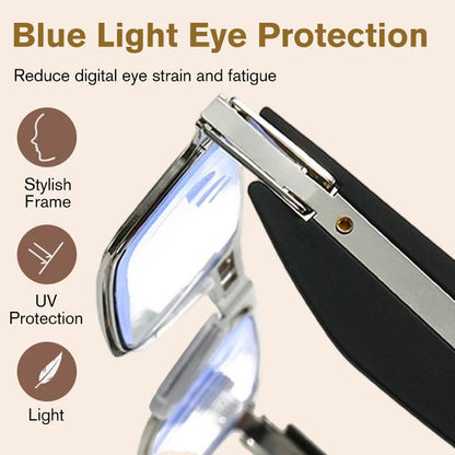 Faltbare Lesebrille mit Blaulichtfilter ✨ Kompakt & Federleicht 👓