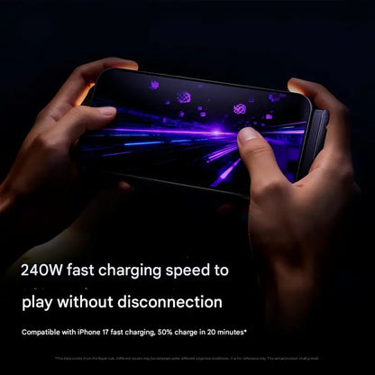 ⚡ 2-in-1 Unsichtbares Halter-Ladekabel | 240W Fast Charging Cord mit Integriertem Handy-Ständer