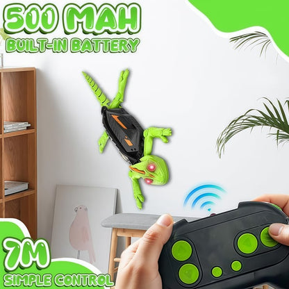 🦎 RC Wandkletter-Auto Gecko 🐞 | Fährt an Wänden & Decken | USB Aufladbar 🎁