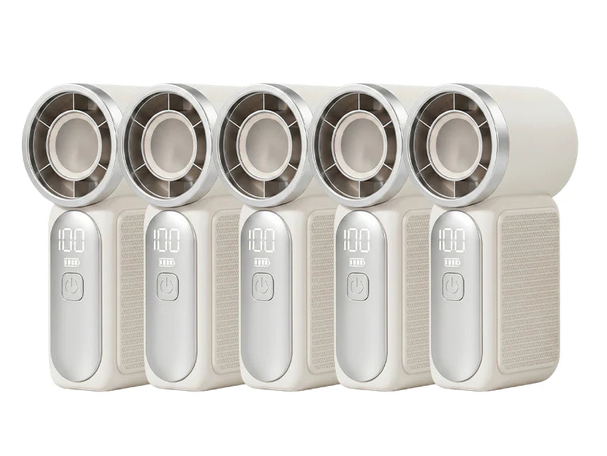 💨 Mini-Handventilator mit LED-Display | 6 Stufen, 10,7 Std. Frische | Federleicht & überall einsatzbereit