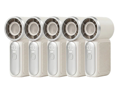 💨 Mini-Handventilator mit LED-Display | 6 Stufen, 10,7 Std. Frische | Federleicht & überall einsatzbereit