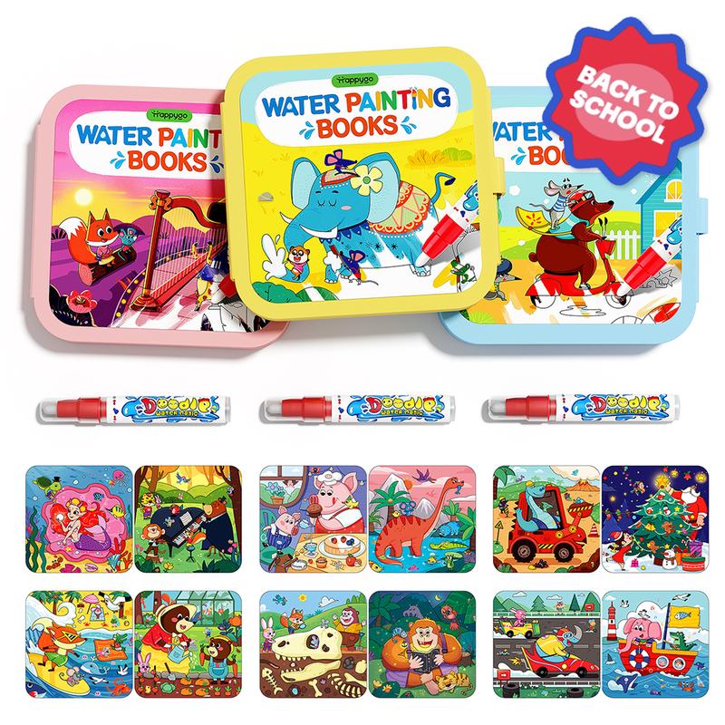 🔥 40% RABATT im Winter-SALE! 💧 Wiederverwendbares Wasser-Malbuch für Kleinkinder & Kinder 🎨