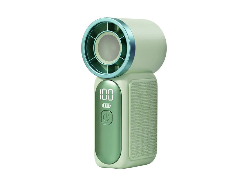 💨 Mini-Handventilator mit LED-Display | 6 Stufen, 10,7 Std. Frische | Federleicht & überall einsatzbereit