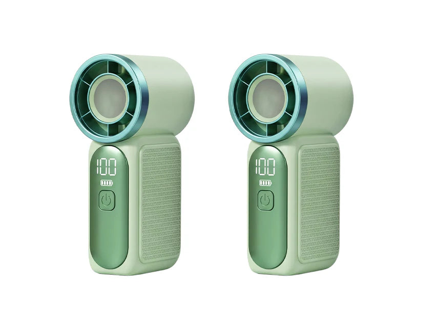 💨 Mini-Handventilator mit LED-Display | 6 Stufen, 10,7 Std. Frische | Federleicht & überall einsatzbereit