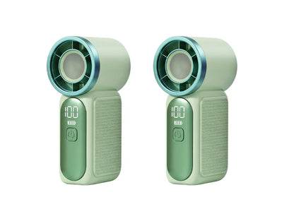 💨 Mini-Handventilator mit LED-Display | 6 Stufen, 10,7 Std. Frische | Federleicht & überall einsatzbereit