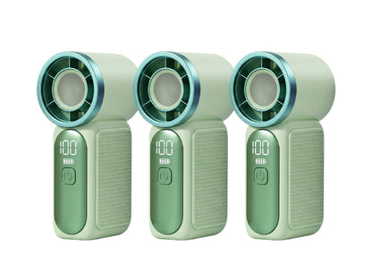 💨 Mini-Handventilator mit LED-Display | 6 Stufen, 10,7 Std. Frische | Federleicht & überall einsatzbereit