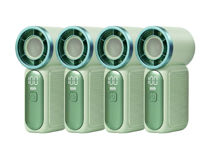 💨 Mini-Handventilator mit LED-Display | 6 Stufen, 10,7 Std. Frische | Federleicht & überall einsatzbereit