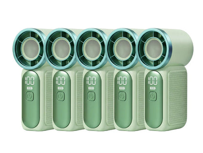 💨 Mini-Handventilator mit LED-Display | 6 Stufen, 10,7 Std. Frische | Federleicht & überall einsatzbereit