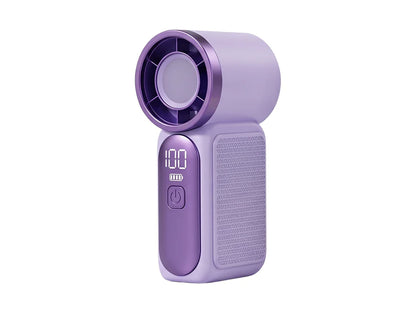 💨 Mini-Handventilator mit LED-Display | 6 Stufen, 10,7 Std. Frische | Federleicht & überall einsatzbereit