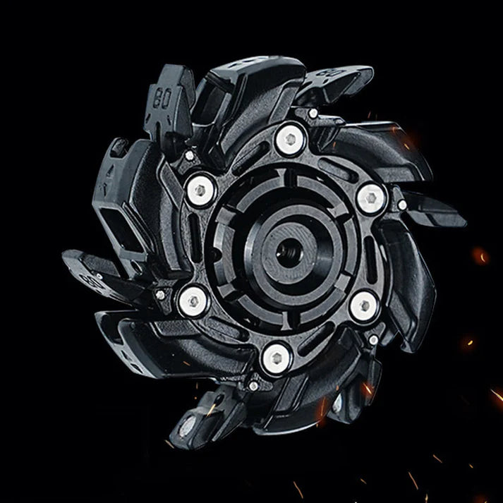 🧘Kreativer Fidget-Slider mit offener Panzerung und Kreisel