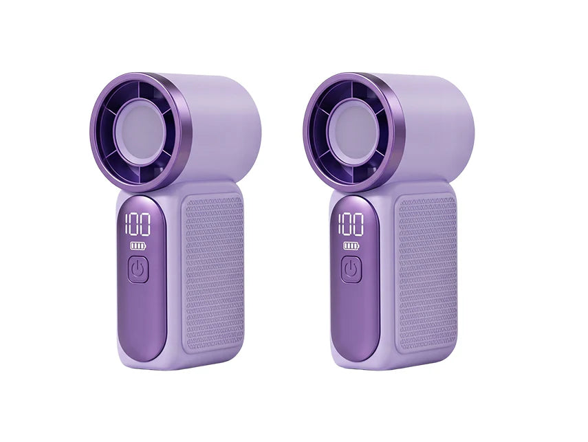 💨 Mini-Handventilator mit LED-Display | 6 Stufen, 10,7 Std. Frische | Federleicht & überall einsatzbereit