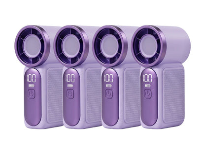 💨 Mini-Handventilator mit LED-Display | 6 Stufen, 10,7 Std. Frische | Federleicht & überall einsatzbereit