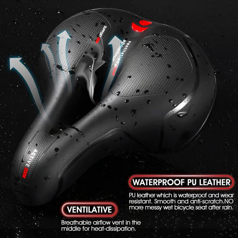 Extrabreiter Komfort-Fahrradsattel