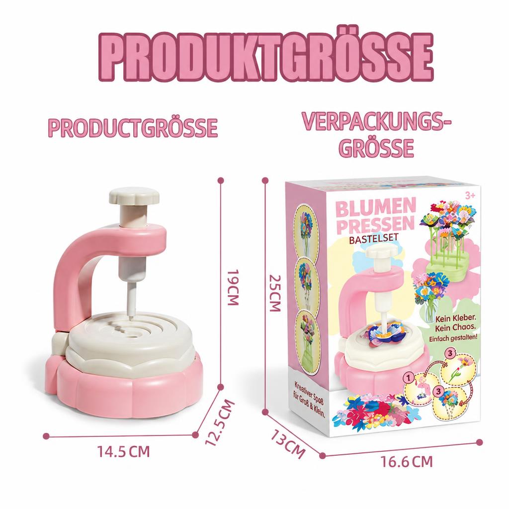 🌸 DIY Blumen-Bastelset für Kinder – Kreative Feinmotorik & Handgemachte Geschenke