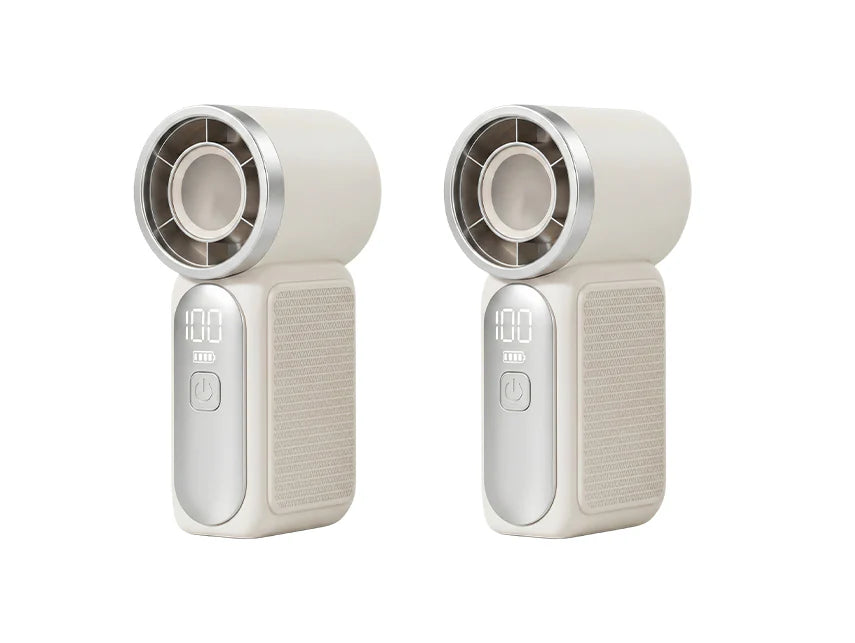 💨 Mini-Handventilator mit LED-Display | 6 Stufen, 10,7 Std. Frische | Federleicht & überall einsatzbereit