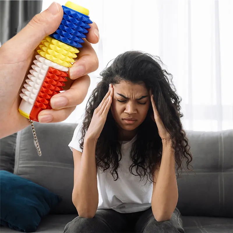 🔥 40% RABATT im Winter-SALE! 🧠 Premium Fidget Roller mit Noppen | Stressabbau & Fokus 🔑