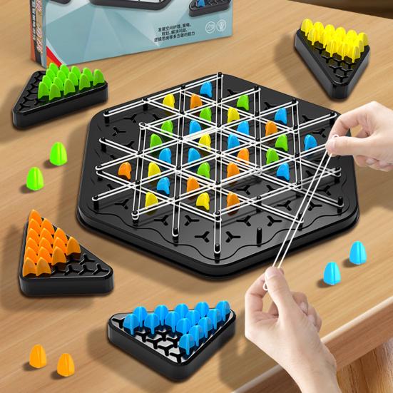 🧩 Triggle Logik- & Strategiespiel | Gehirntraining für die ganze Familie | Tragbar & Für alle Altersgruppen 👨‍👩‍👧‍👦