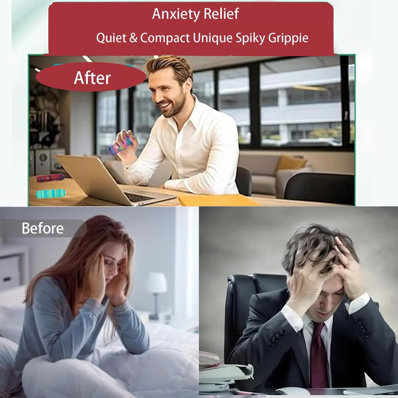 🔥 40% RABATT im Winter-SALE! 🧠 Premium Fidget Roller mit Noppen | Stressabbau & Fokus 🔑