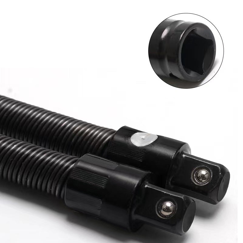 🔥 Flexible 1/2 Zoll (12,7 mm) Steckschlüssel-Verlängerung – Biegsamer Federstahl