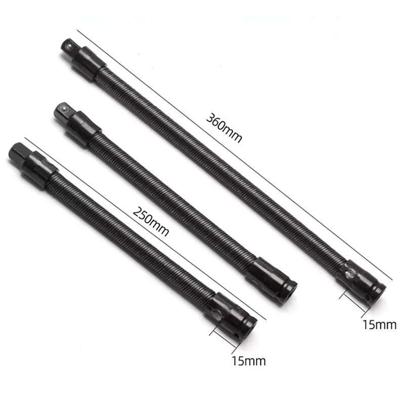 🔥 Flexible 1/2 Zoll (12,7 mm) Steckschlüssel-Verlängerung – Biegsamer Federstahl