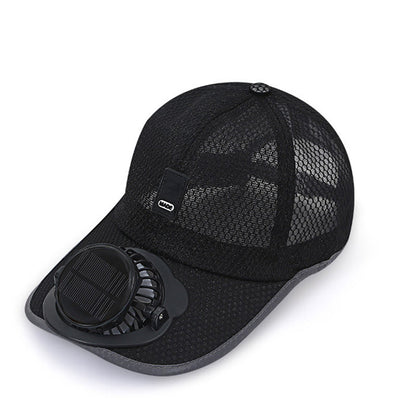 ☀️ Premium Solar-Ventilator Basecap — Die ultimative Abkühlung mit UPF50+! 🌬️🔥